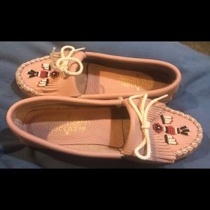 Pink moccasins